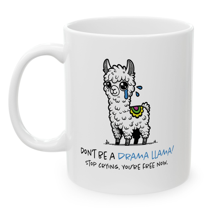 Drama Llama Mug – Funny Farewell Work Gift