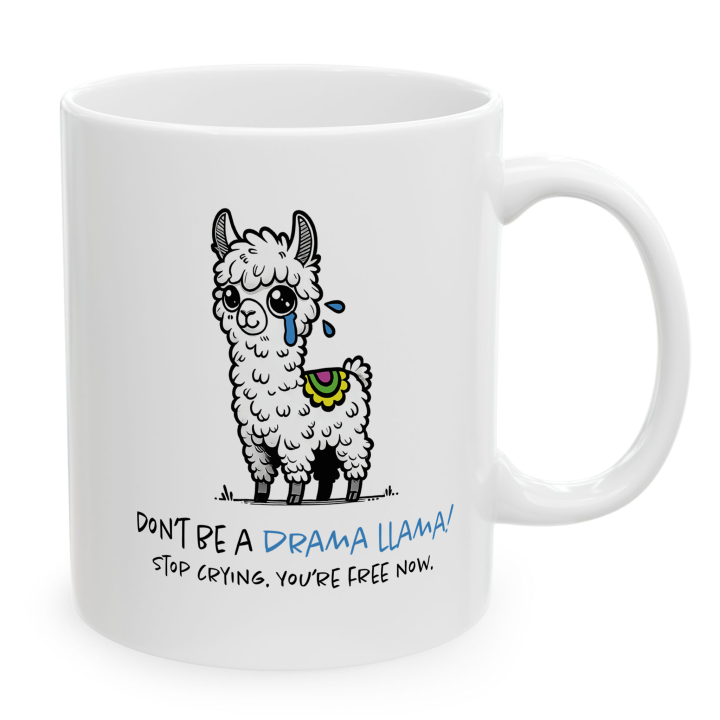 Drama Llama Mug – Funny Farewell Work Gift