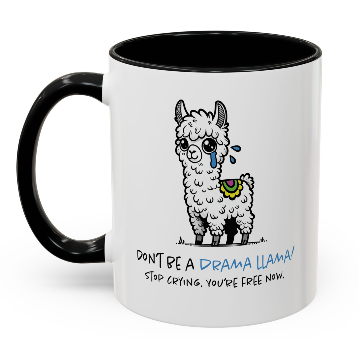 Drama Llama Mug – Funny Farewell Work Gift