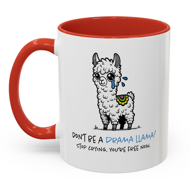 Drama Llama Mug – Funny Farewell Work Gift