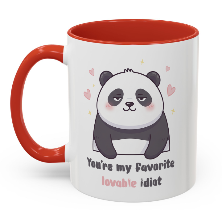 Cute Panda Mug – You're My Favorite Lovable Idiot