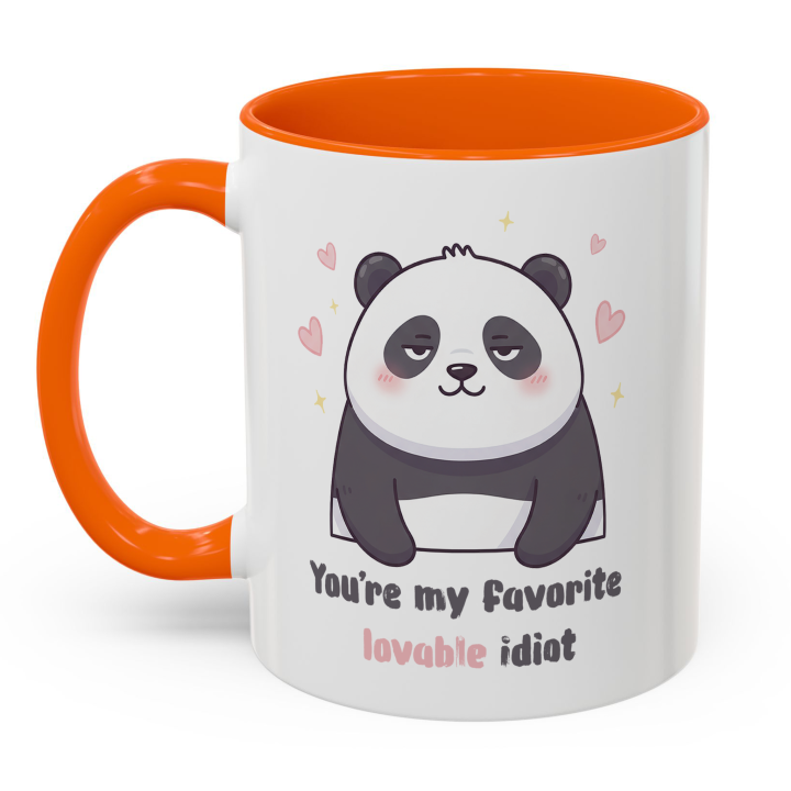 Cute Panda Mug – You're My Favorite Lovable Idiot