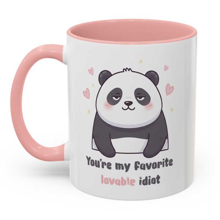 Cute Panda Mug – You're My Favorite Lovable Idiot
