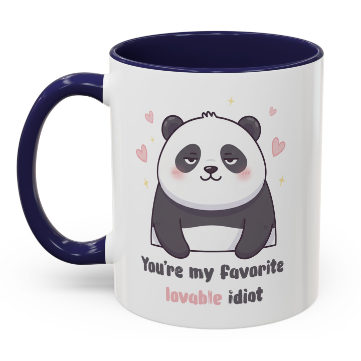 Cute Panda Mug – You're My Favorite Lovable Idiot