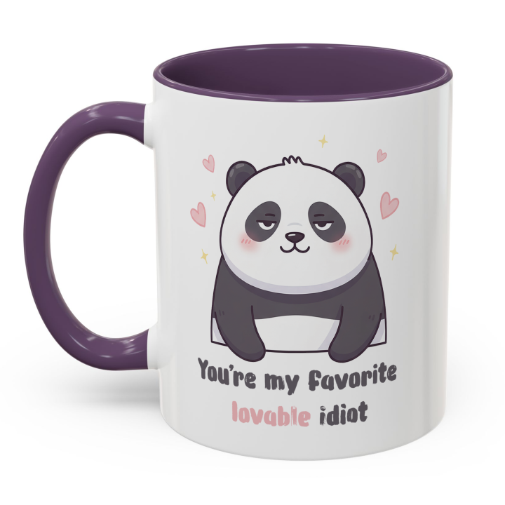 Cute Panda Mug – You're My Favorite Lovable Idiot