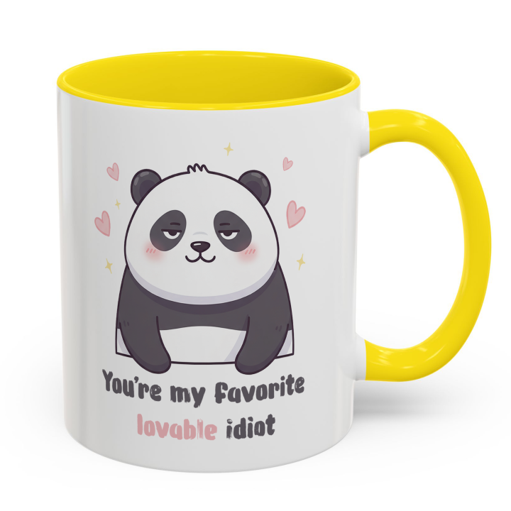 Cute Panda Mug – You're My Favorite Lovable Idiot