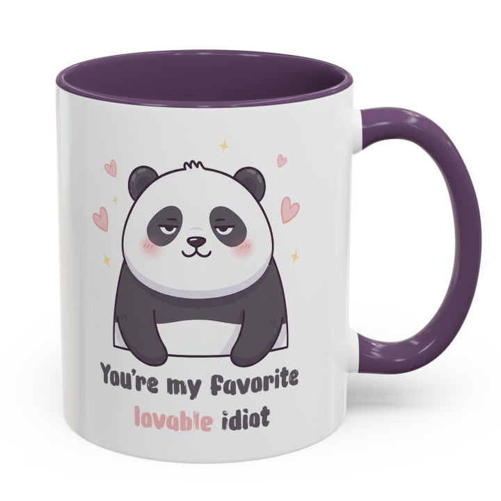Cute Panda Mug – You're My Favorite Lovable Idiot