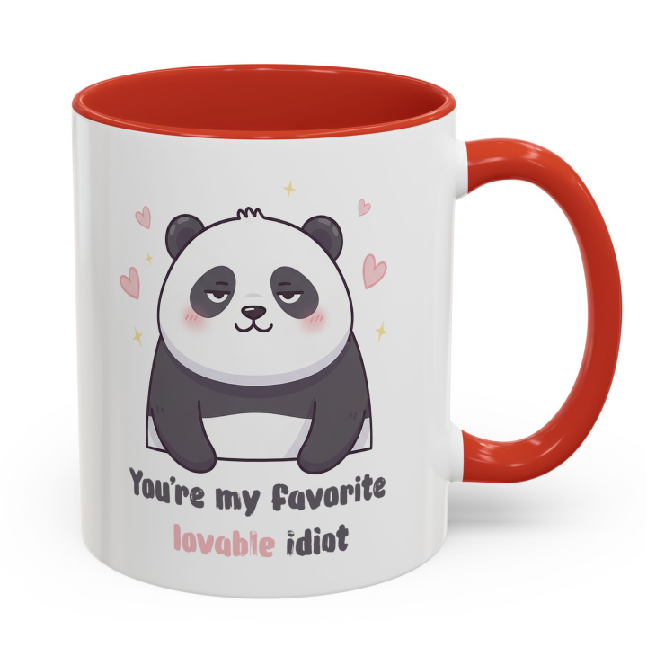 Cute Panda Mug – You're My Favorite Lovable Idiot