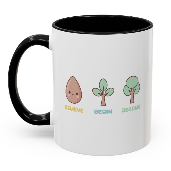 Cute Believe Begin Become Mug – Kawaii Growth