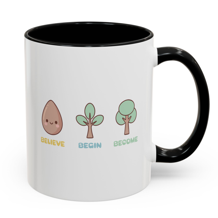 Cute Believe Begin Become Mug – Kawaii Growth