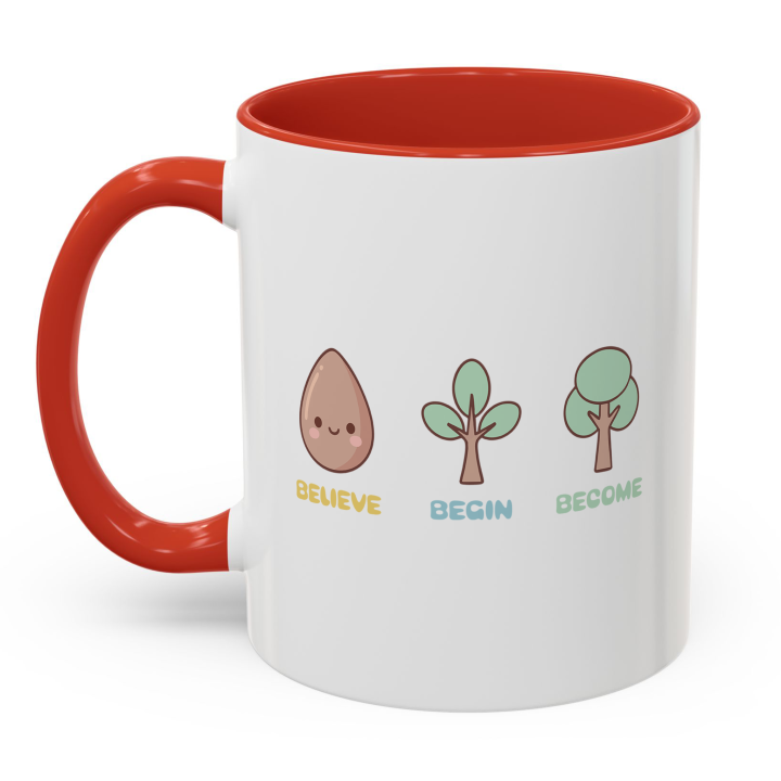 Cute Believe Begin Become Mug – Kawaii Growth