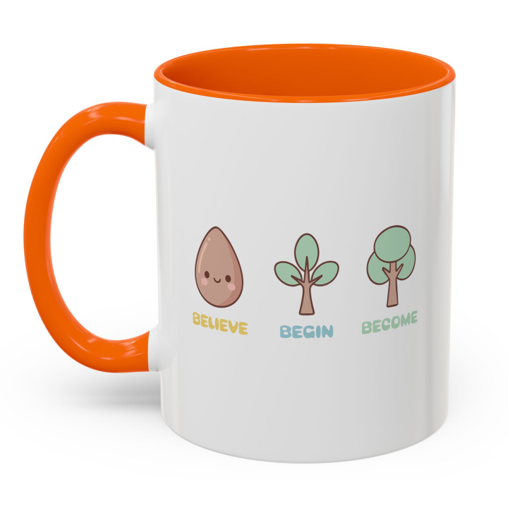 Cute Believe Begin Become Mug – Kawaii Growth