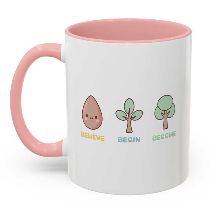 Cute Believe Begin Become Mug – Kawaii Growth