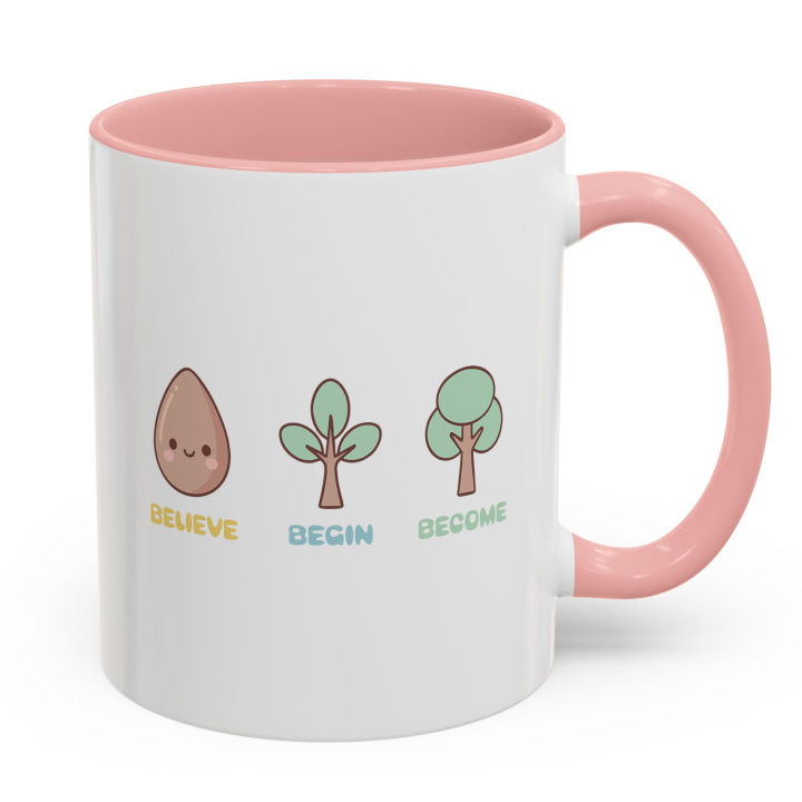 Cute Believe Begin Become Mug – Kawaii Growth