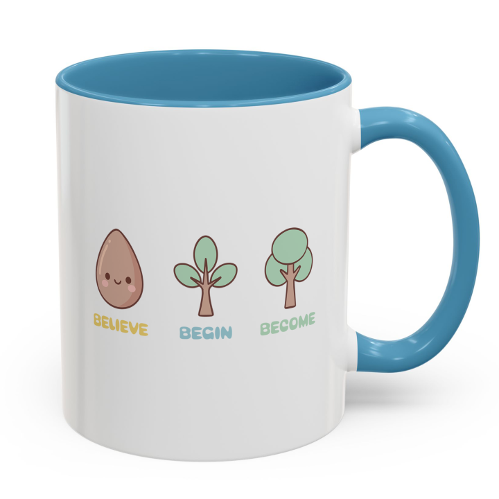 Cute Believe Begin Become Mug – Kawaii Growth