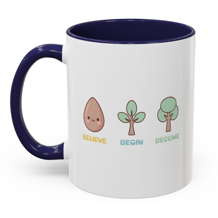 Cute Believe Begin Become Mug – Kawaii Growth