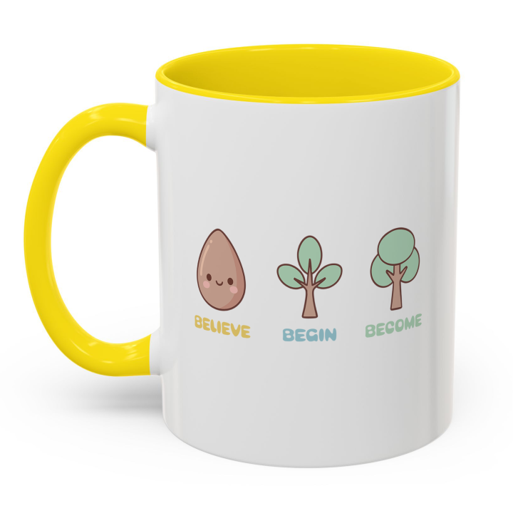 Cute Believe Begin Become Mug – Kawaii Growth