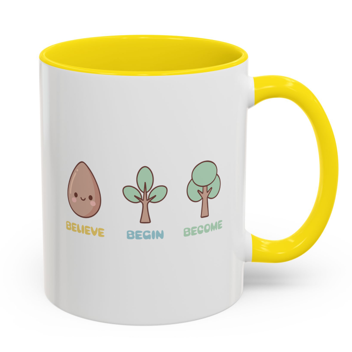 Cute Believe Begin Become Mug – Kawaii Growth