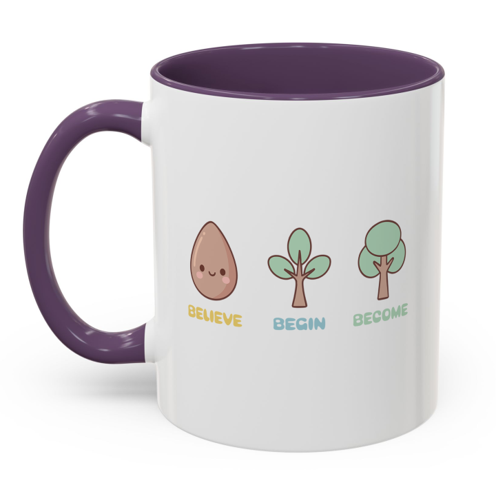 Cute Believe Begin Become Mug – Kawaii Growth