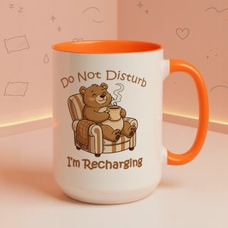 Cozy Bear Mug – Do Not Disturb, I’m Recharging