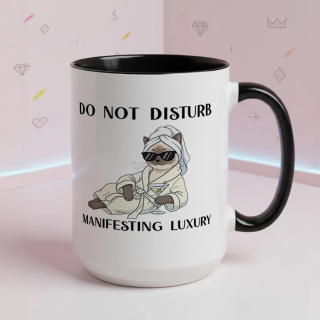 Glam Spa Cat Mug – Luxe Lounge Vibes