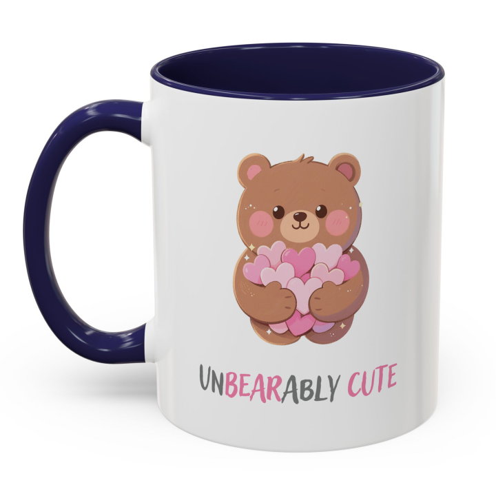 Unbearably Cute Bear Mug | Kawaii Hearts Coffee Cup