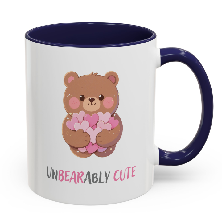 Unbearably Cute Bear Mug | Kawaii Hearts Coffee Cup