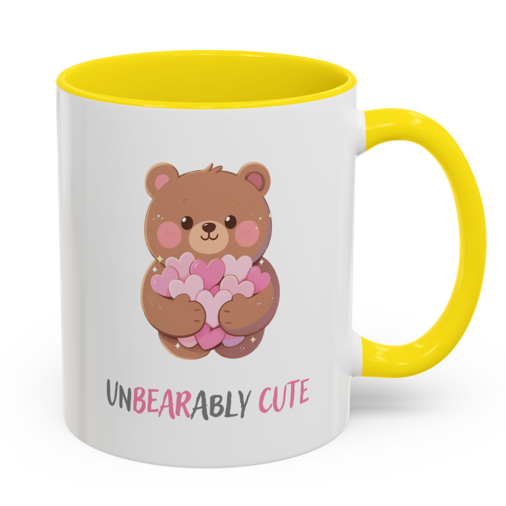 Unbearably Cute Bear Mug | Kawaii Hearts Coffee Cup