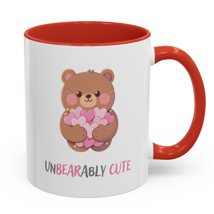 Unbearably Cute Bear Mug | Kawaii Hearts Coffee Cup