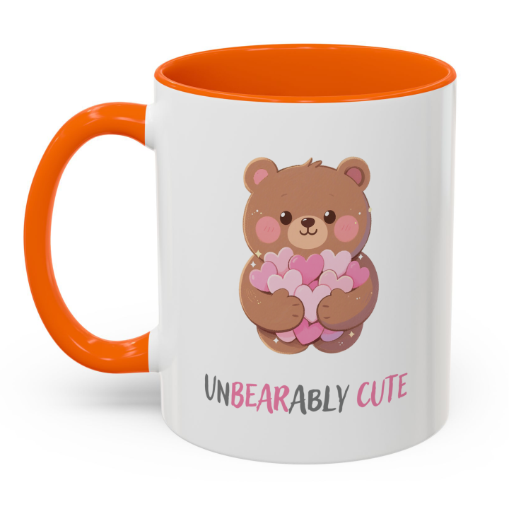 Unbearably Cute Bear Mug | Kawaii Hearts Coffee Cup