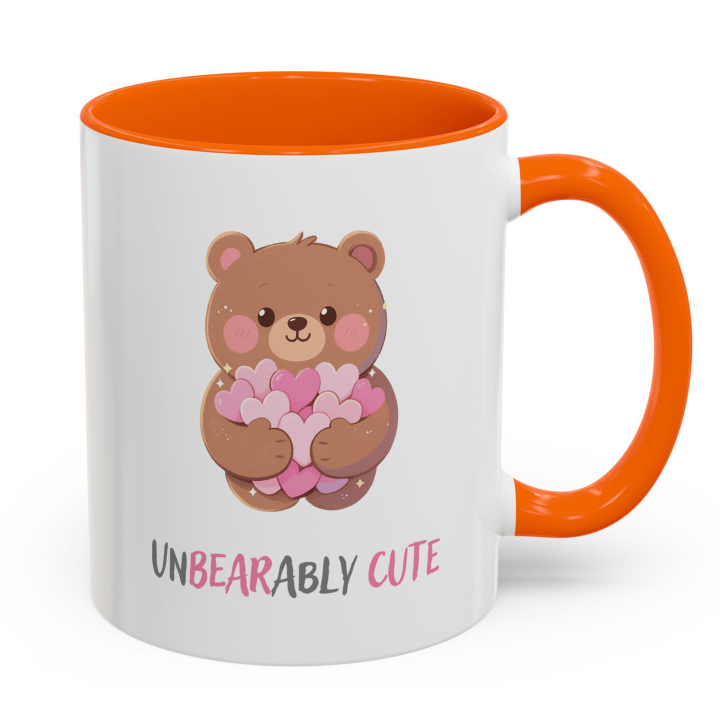 Unbearably Cute Bear Mug | Kawaii Hearts Coffee Cup