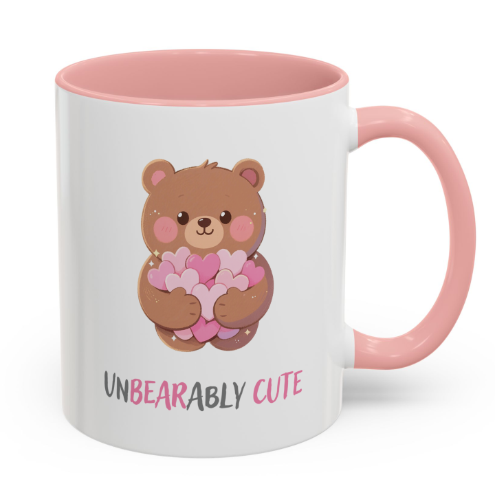 Unbearably Cute Bear Mug | Kawaii Hearts Coffee Cup