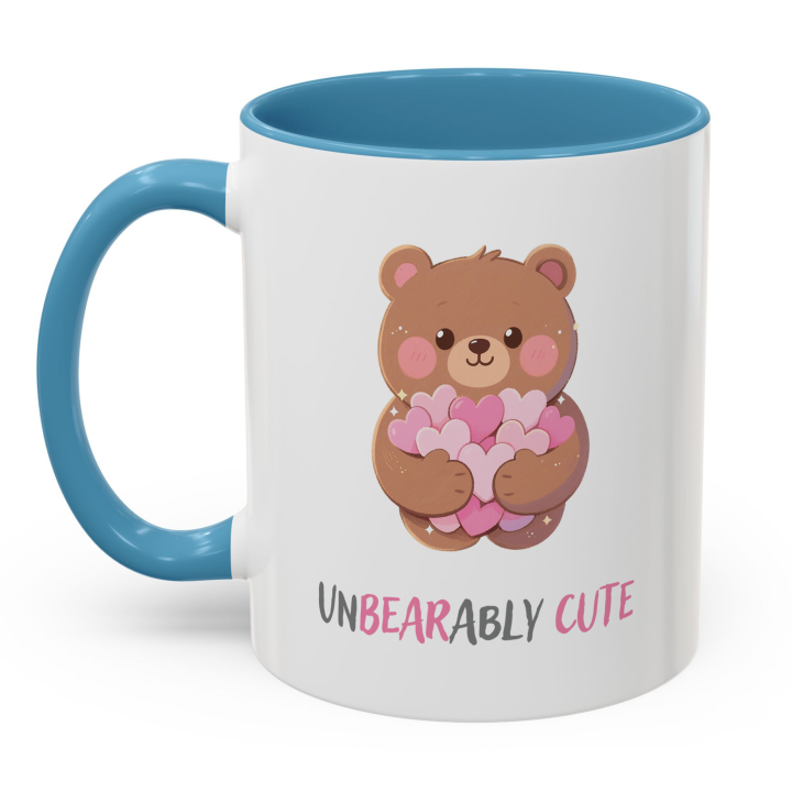Unbearably Cute Bear Mug | Kawaii Hearts Coffee Cup
