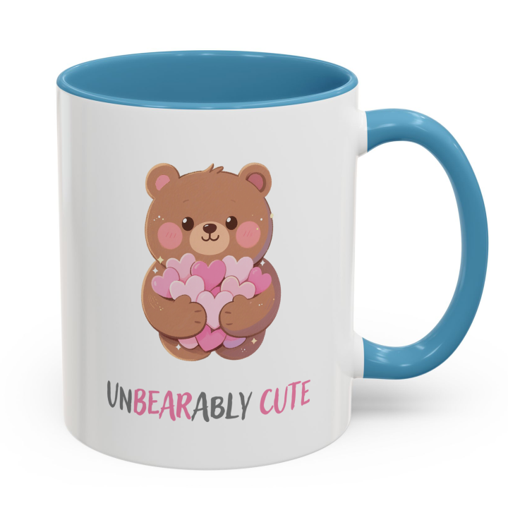 Unbearably Cute Bear Mug | Kawaii Hearts Coffee Cup