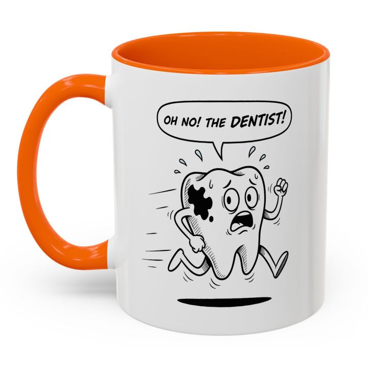 Oh No! The Dentist Mug | Funny Dental Cartoon Cup