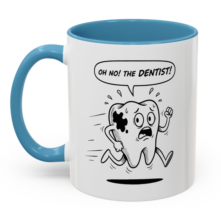 Oh No! The Dentist Mug | Funny Dental Cartoon Cup