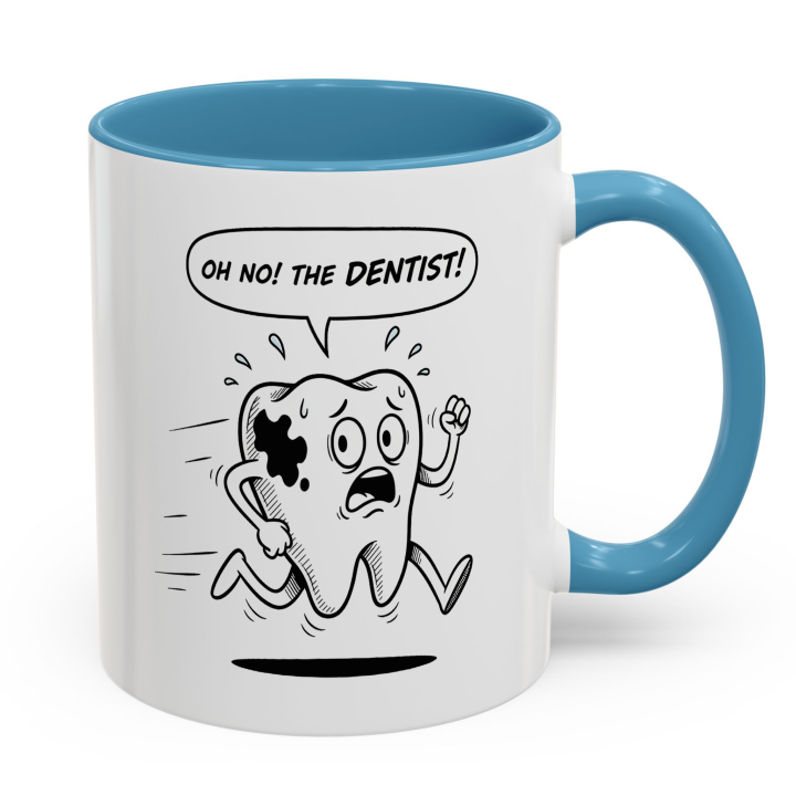 Oh No! The Dentist Mug | Funny Dental Cartoon Cup