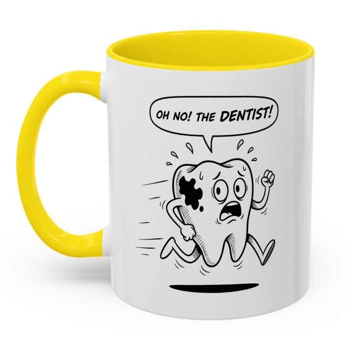 Oh No! The Dentist Mug | Funny Dental Cartoon Cup