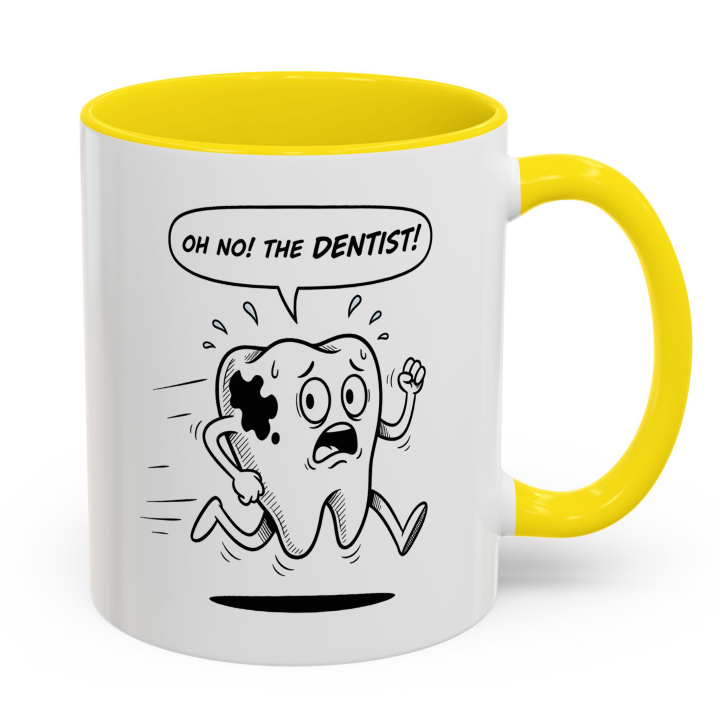 Oh No! The Dentist Mug | Funny Dental Cartoon Cup
