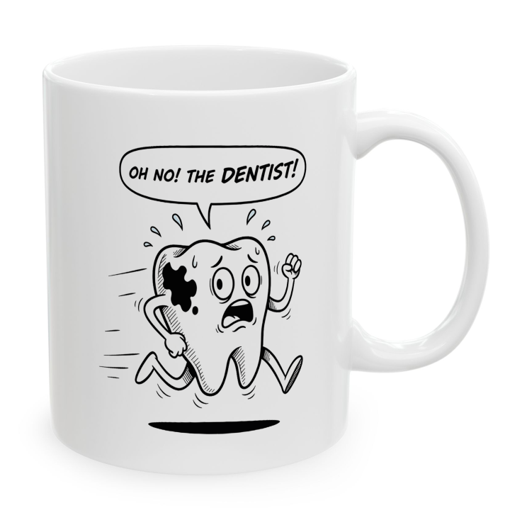Oh No! The Dentist Mug | Funny Dental Cartoon Cup