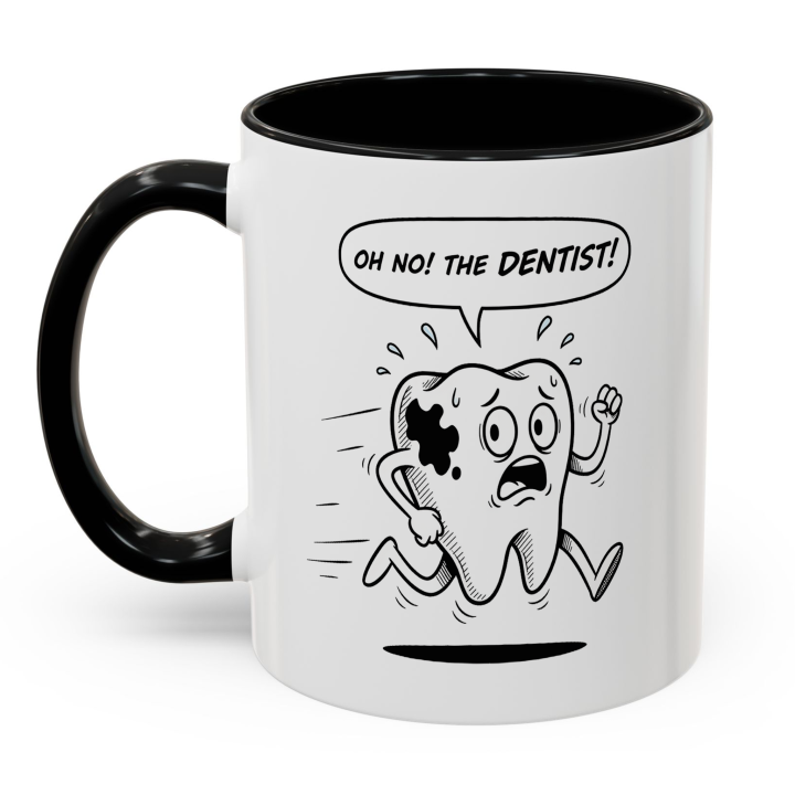 Oh No! The Dentist Mug | Funny Dental Cartoon Cup
