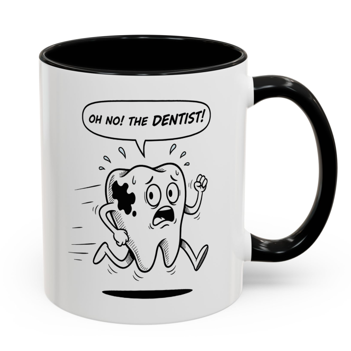 Oh No! The Dentist Mug | Funny Dental Cartoon Cup