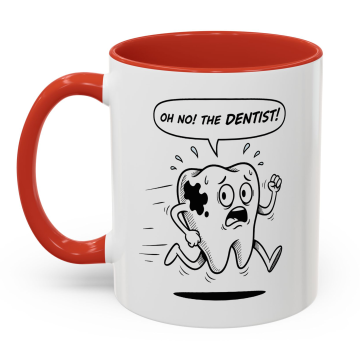 Oh No! The Dentist Mug | Funny Dental Cartoon Cup