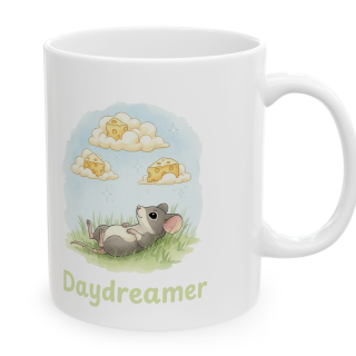 Mouse Daydreamer Mug – Cute Cheese Clouds Topolina Series