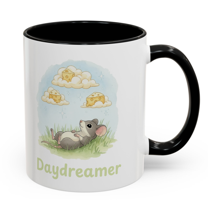 Mouse Daydreamer Mug – Cute Cheese Clouds Topolina Series