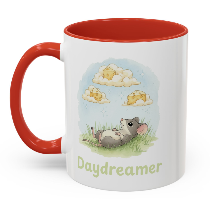 Mouse Daydreamer Mug – Cute Cheese Clouds Topolina Series