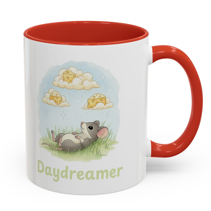 Mouse Daydreamer Mug – Cute Cheese Clouds Topolina Series