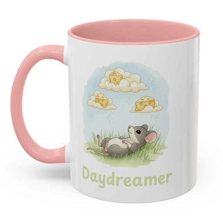 Mouse Daydreamer Mug – Cute Cheese Clouds Topolina Series