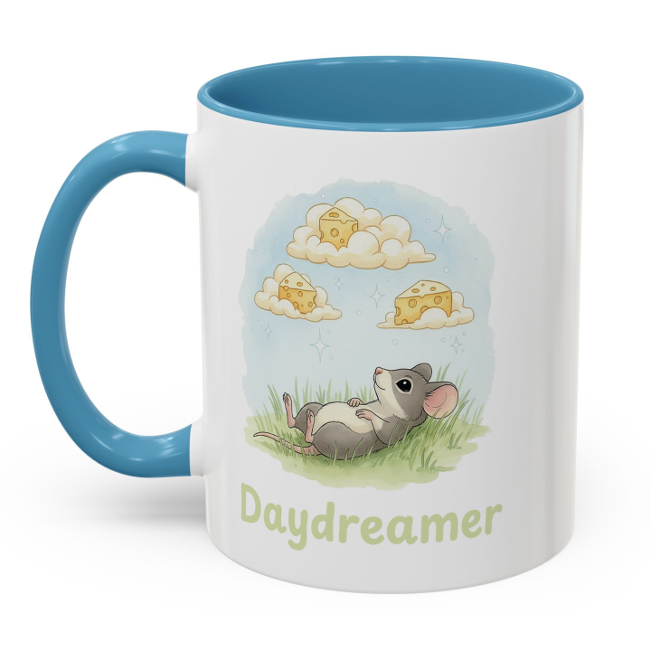 Mouse Daydreamer Mug – Cute Cheese Clouds Topolina Series