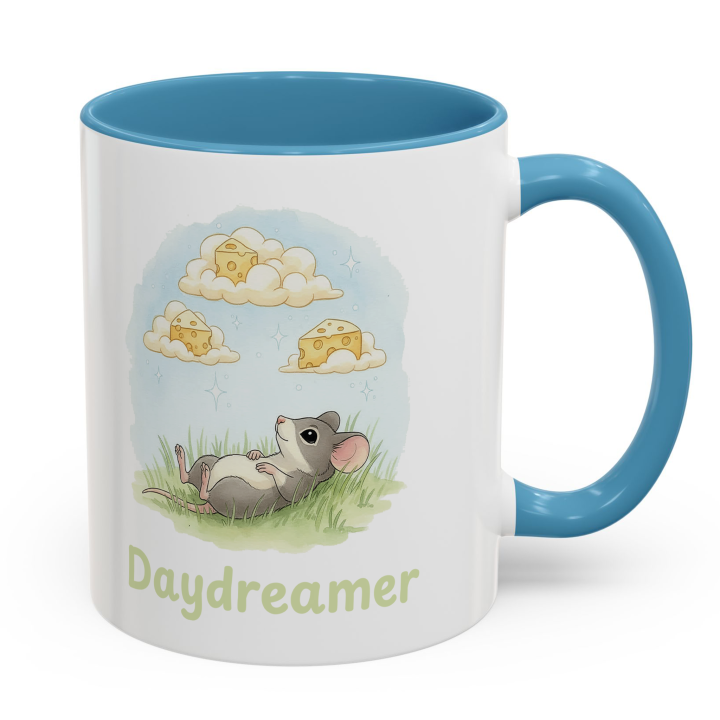 Mouse Daydreamer Mug – Cute Cheese Clouds Topolina Series